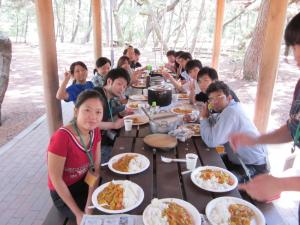 TOMORROW交流キャンプの様子