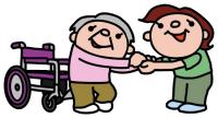 介護している人のイラスト