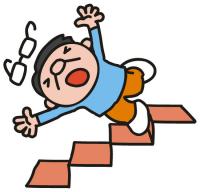 転倒する高齢者のイラスト