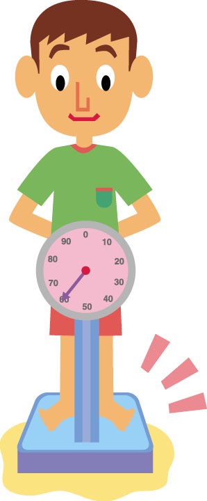 健康診断の様子（イラスト）