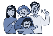 家族のイラスト
