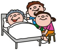 入院している人のイラスト