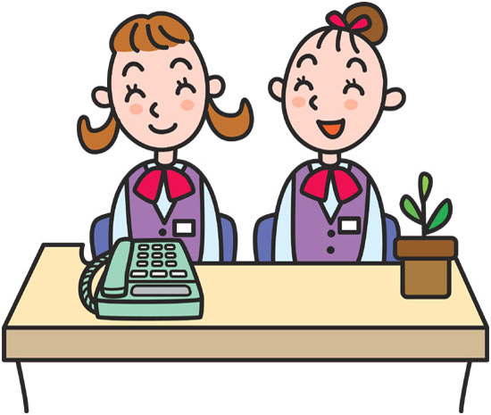 受付イラスト