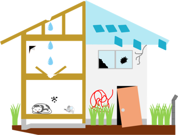 管理されていない空き家