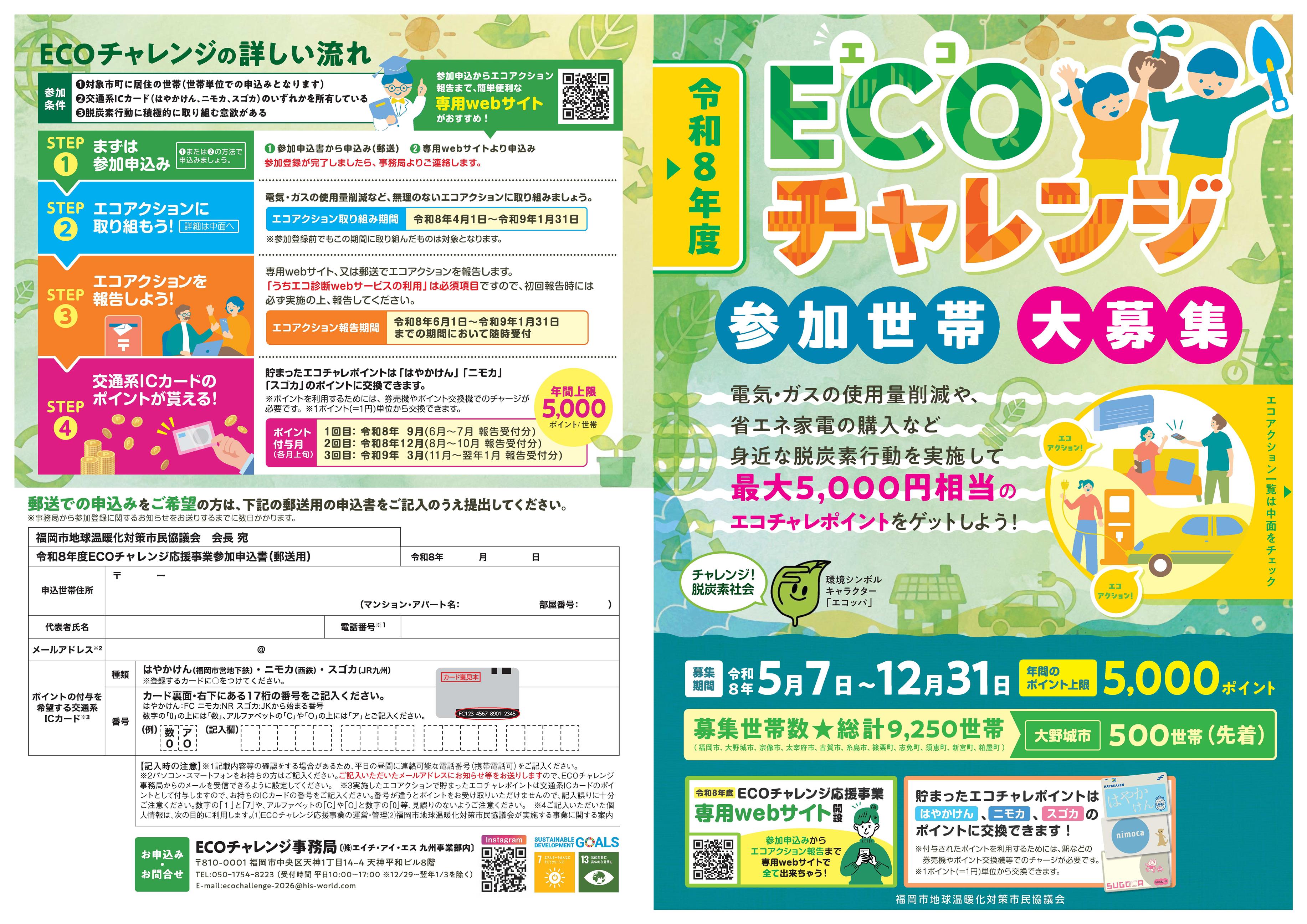 R8ECOチャレンジリーフレット表紙