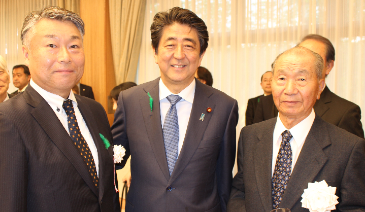 授賞式での写真