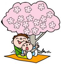 花見のイラスト