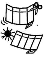 切り開いて乾燥させる画像