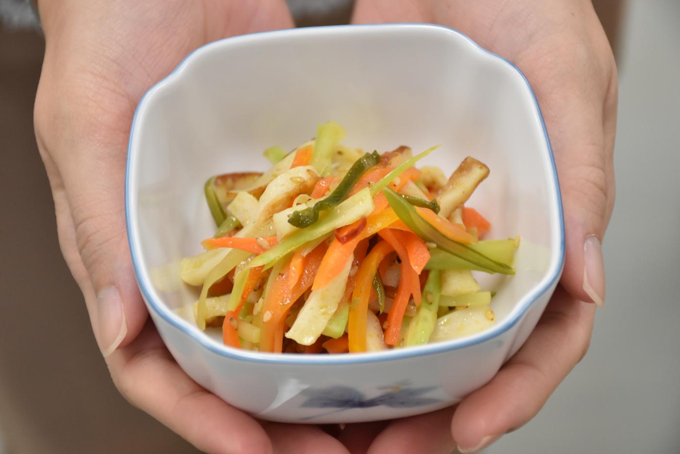 できあがったきんぴら