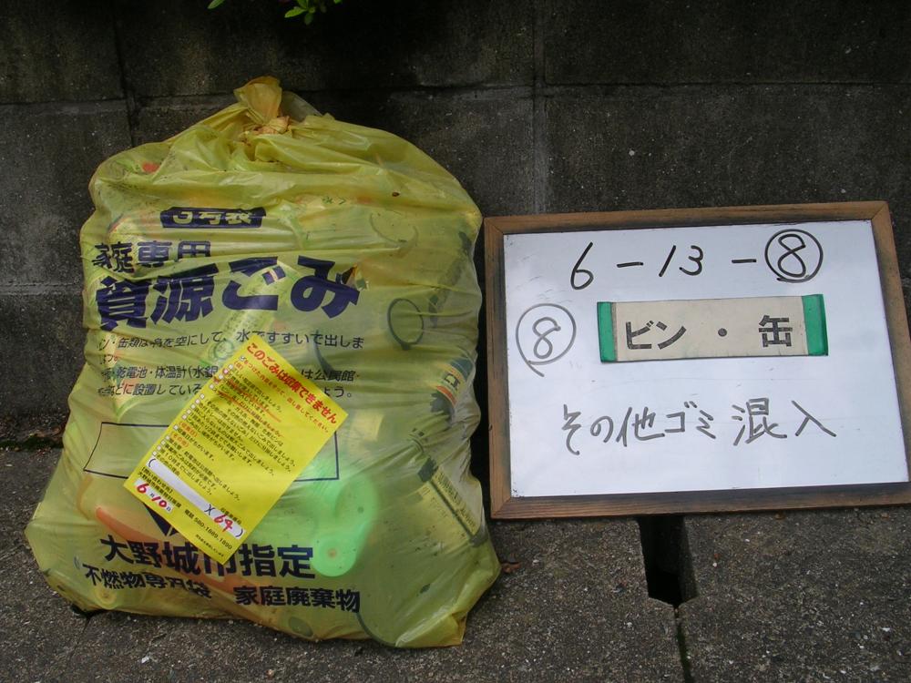 収集されなかったごみ