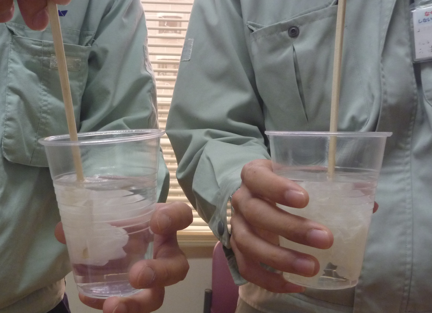 混ぜている様子