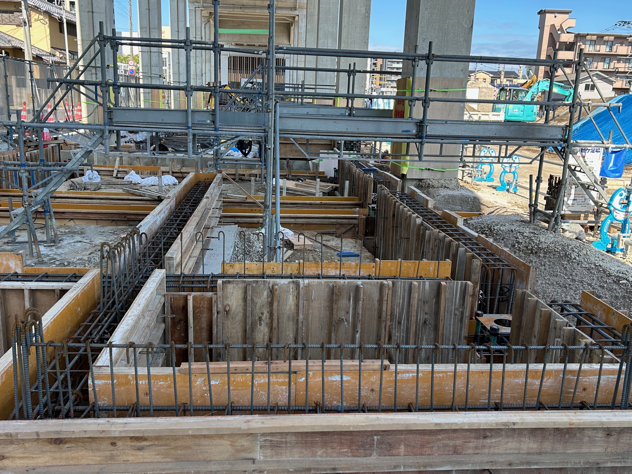 251006_白木原駅駅南側駐輪場型枠工事