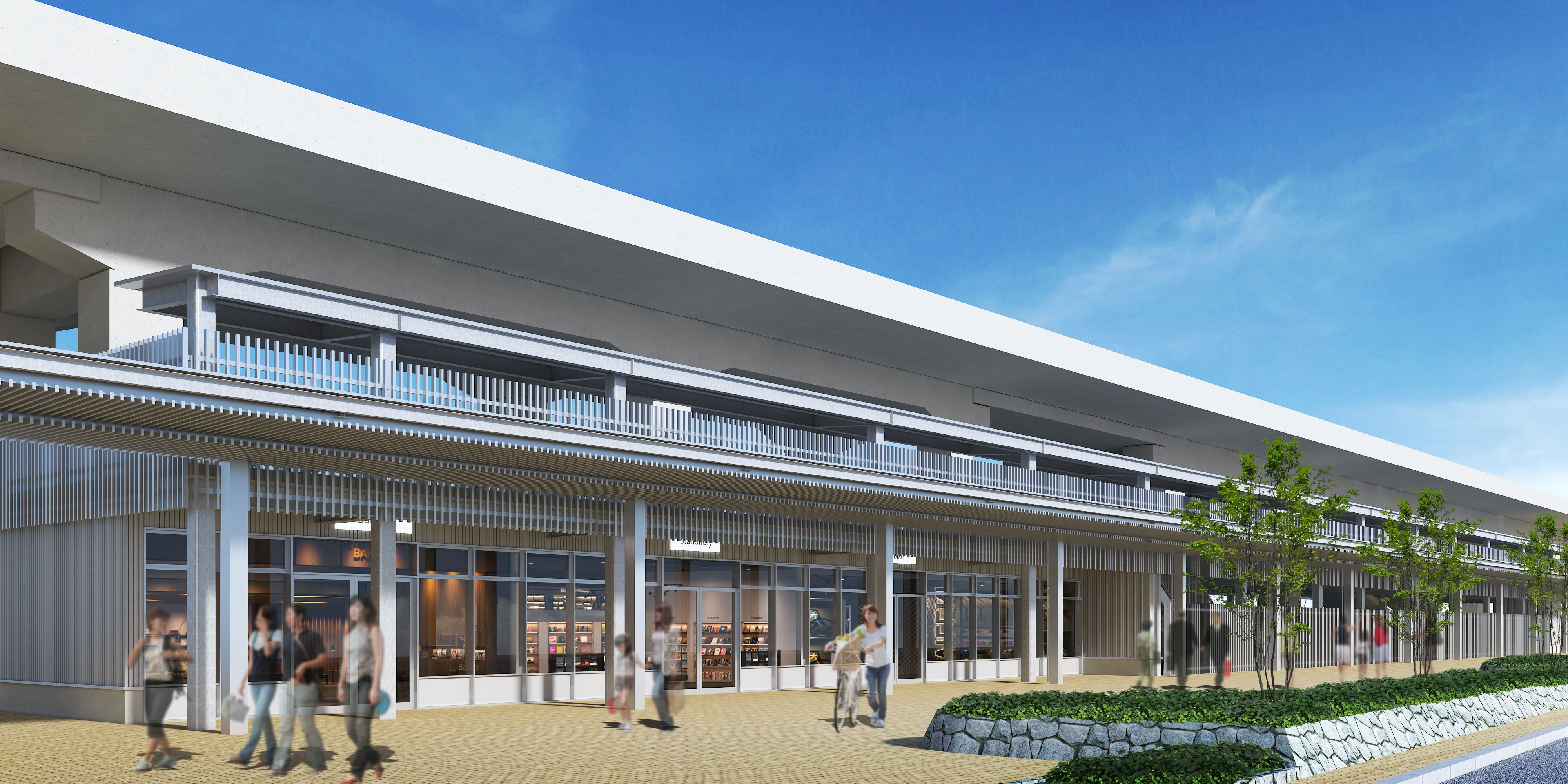 下大利駅北側駐輪場写真