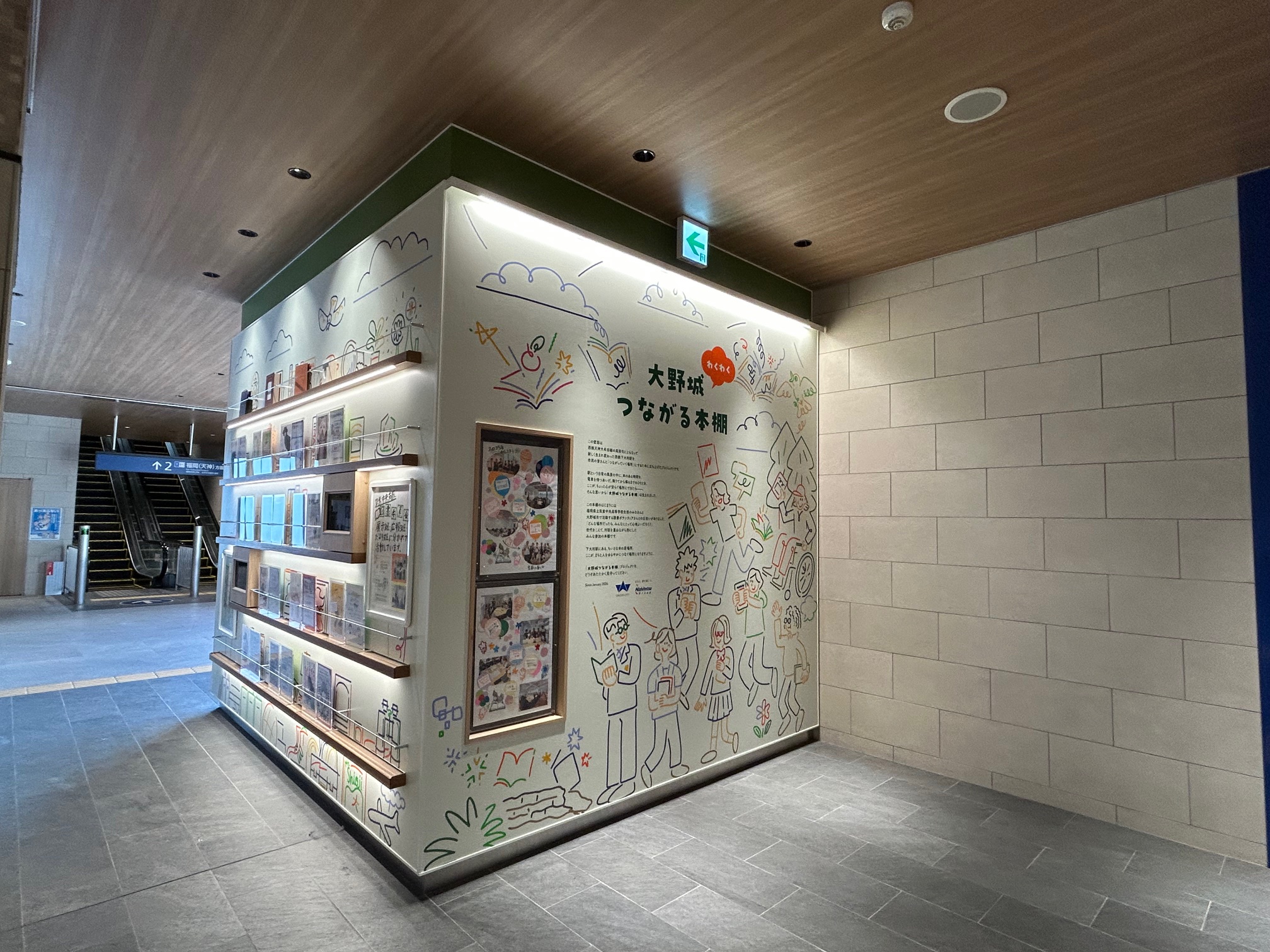 下大利駅壁面12